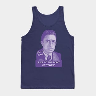 Albert Camus Portrait and Quote Tank Top